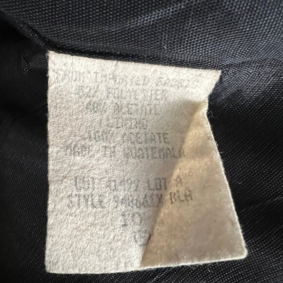 Carole Little Vintage Button Down Career Wear Black Jacket Size 10 - Picture 9 of 11